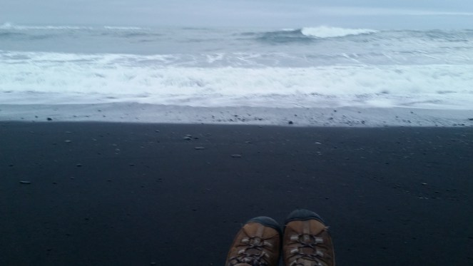 Hiking Boots Black Sand Beach