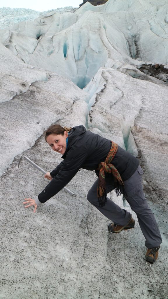 Hiking Glacier at Skaftafell National Park Iceland