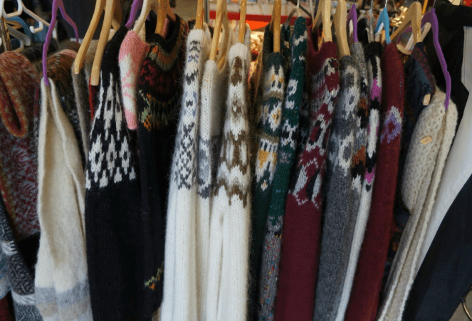 Icelandic Wool Sweaters Kolaportid Flea Market