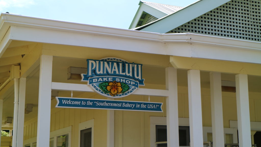 punaluu black sand beach bake shop big island hawaii attractions