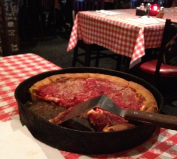 Ginos East Pizza Chicago fun style deep dish