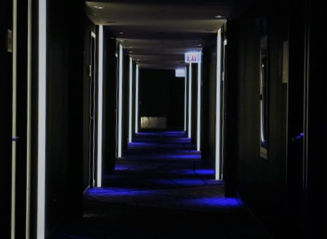 Hallway Lights W Chicago Lakeshore modern hotel