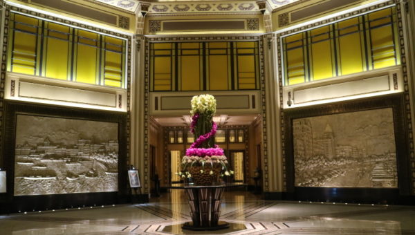 fairmont peace hotel shanghai bund china lobby