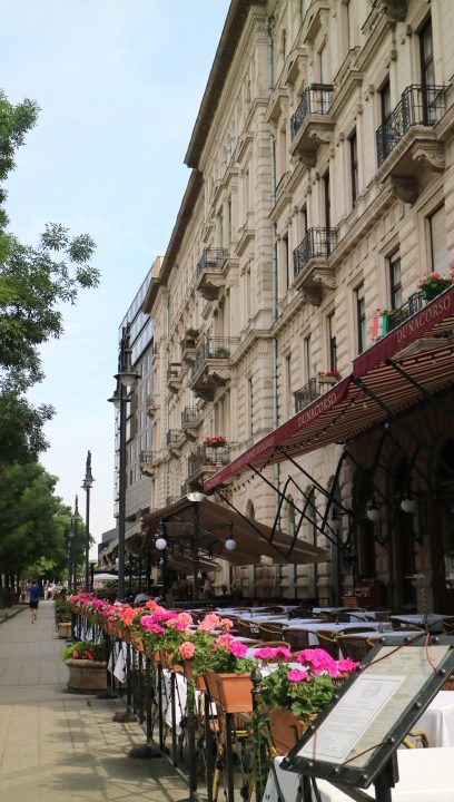 Cafe budapest outdoor summer street hungary