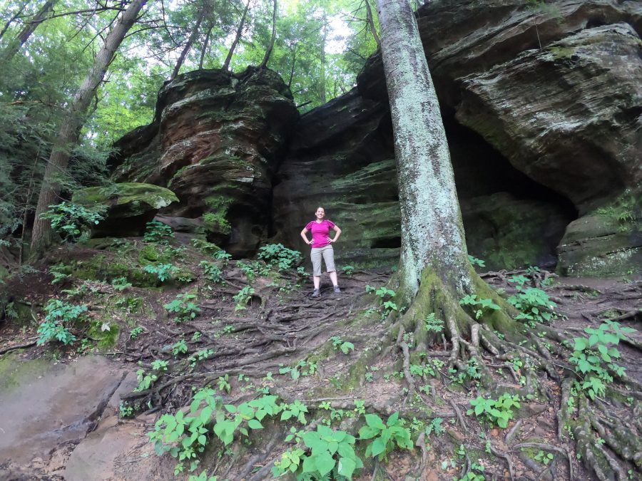 rock house trail hocking hills ohio hiking