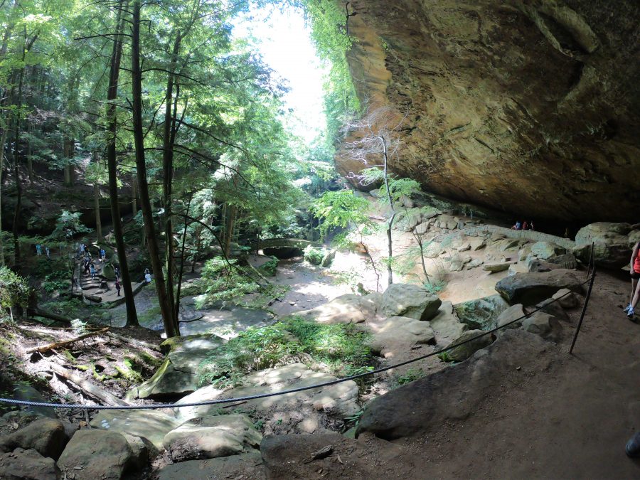 hocking hills old mans cave ohio backpacking