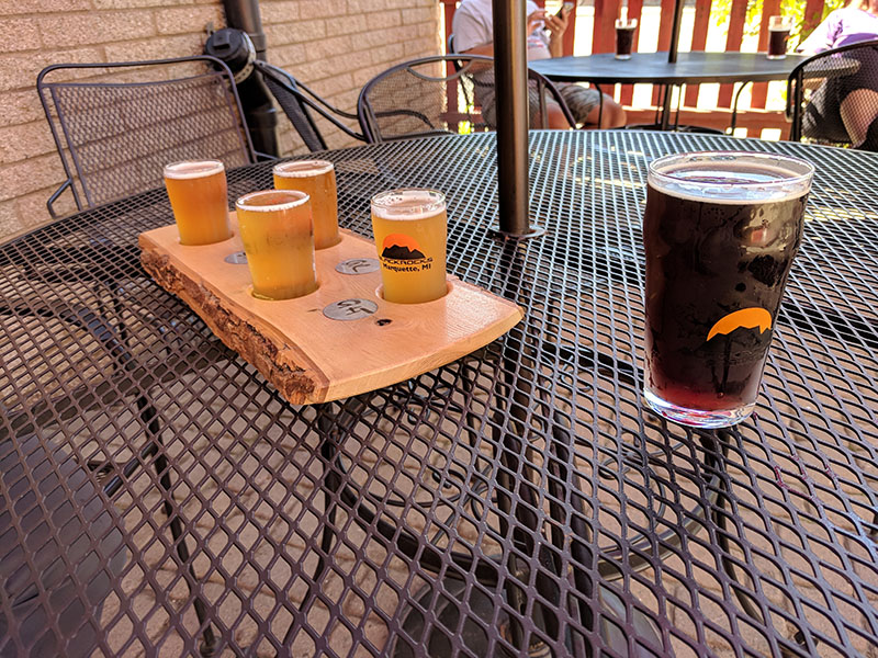 blackrocks brewery marquette beer flight