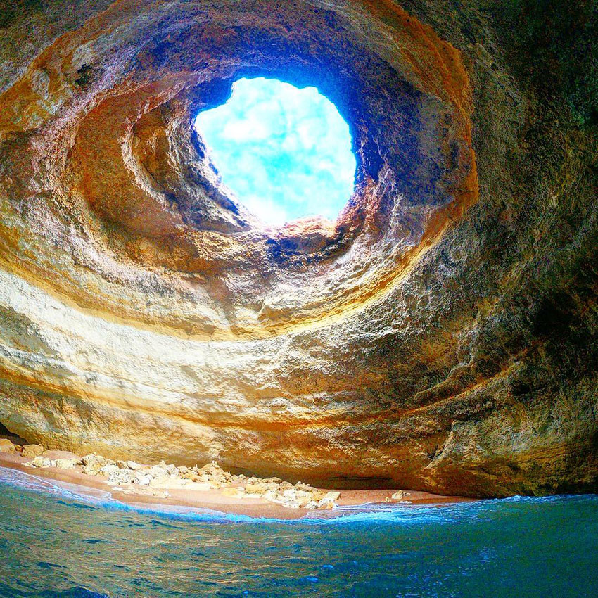 benagil cave algarve portugal